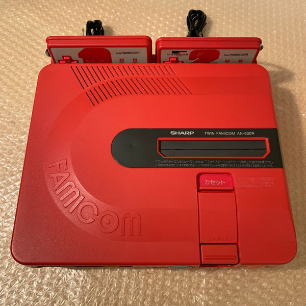 SHARP Twin Famicom set (AN-500R) with NESRGB kit and NES