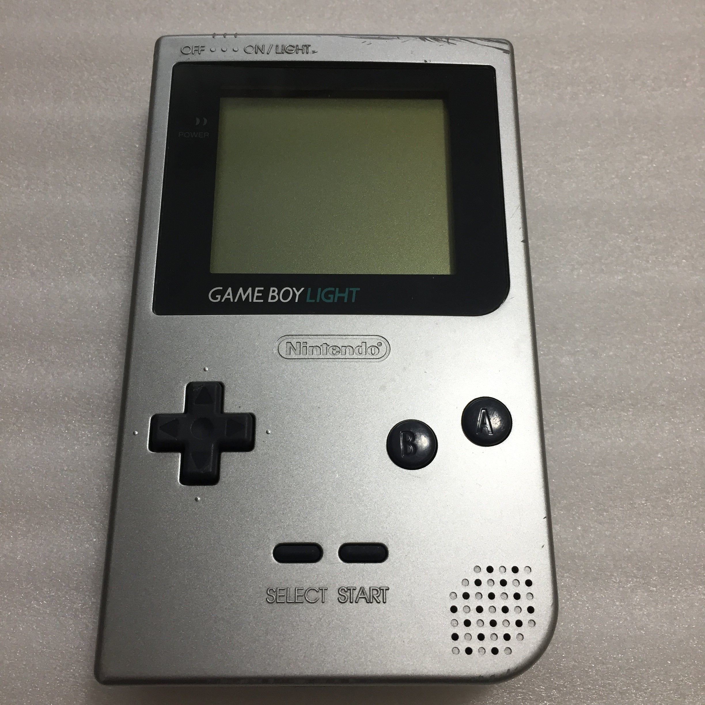 Silver on sale Game boy Light