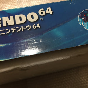 Clear blue Nintendo 64 in box set with ULTRA HDMI kit - compatible with JP and US games