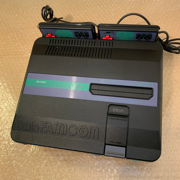 SHARP Twin Famicom set (AN-505-BK) with NESRGB kit and NES converter